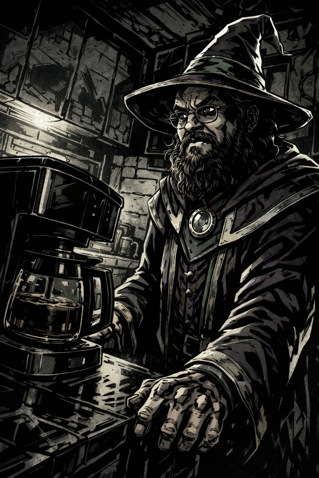 Example output for World of Darkness B&W style