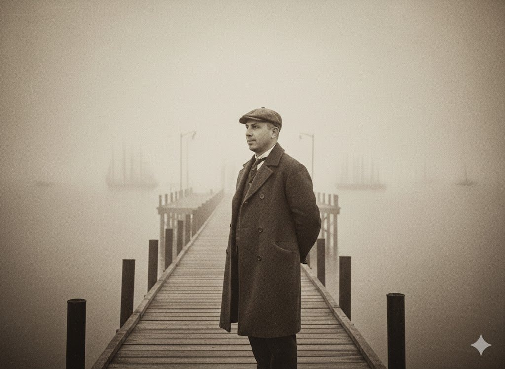 Example output for Melancholic Dawn on the Misty Pier